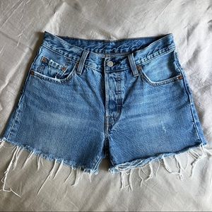 Levi’s 501 Denim Cut Off Shorts Size 25